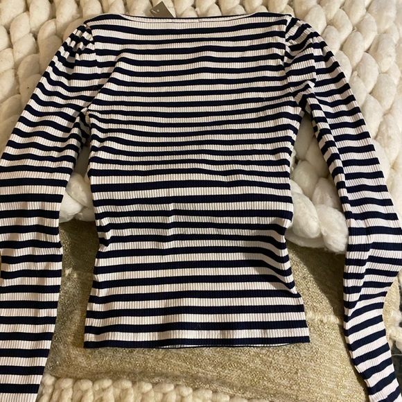J.Crew scoop neck long sleeve ribbed top - Picture 7 of 9